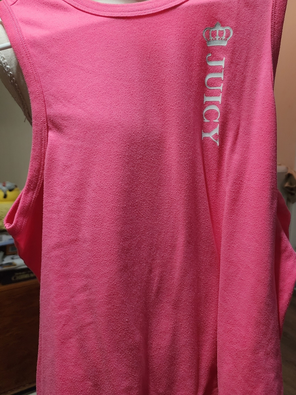 Juicy Couture Women's Pink Sleeveless Tank Top Sz Lrg